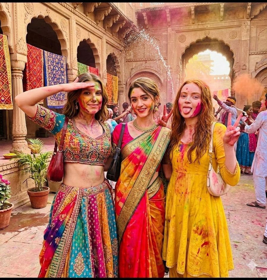 Holi Festival Cinematic Photojournalism — Nano Banana Pro image prompt example