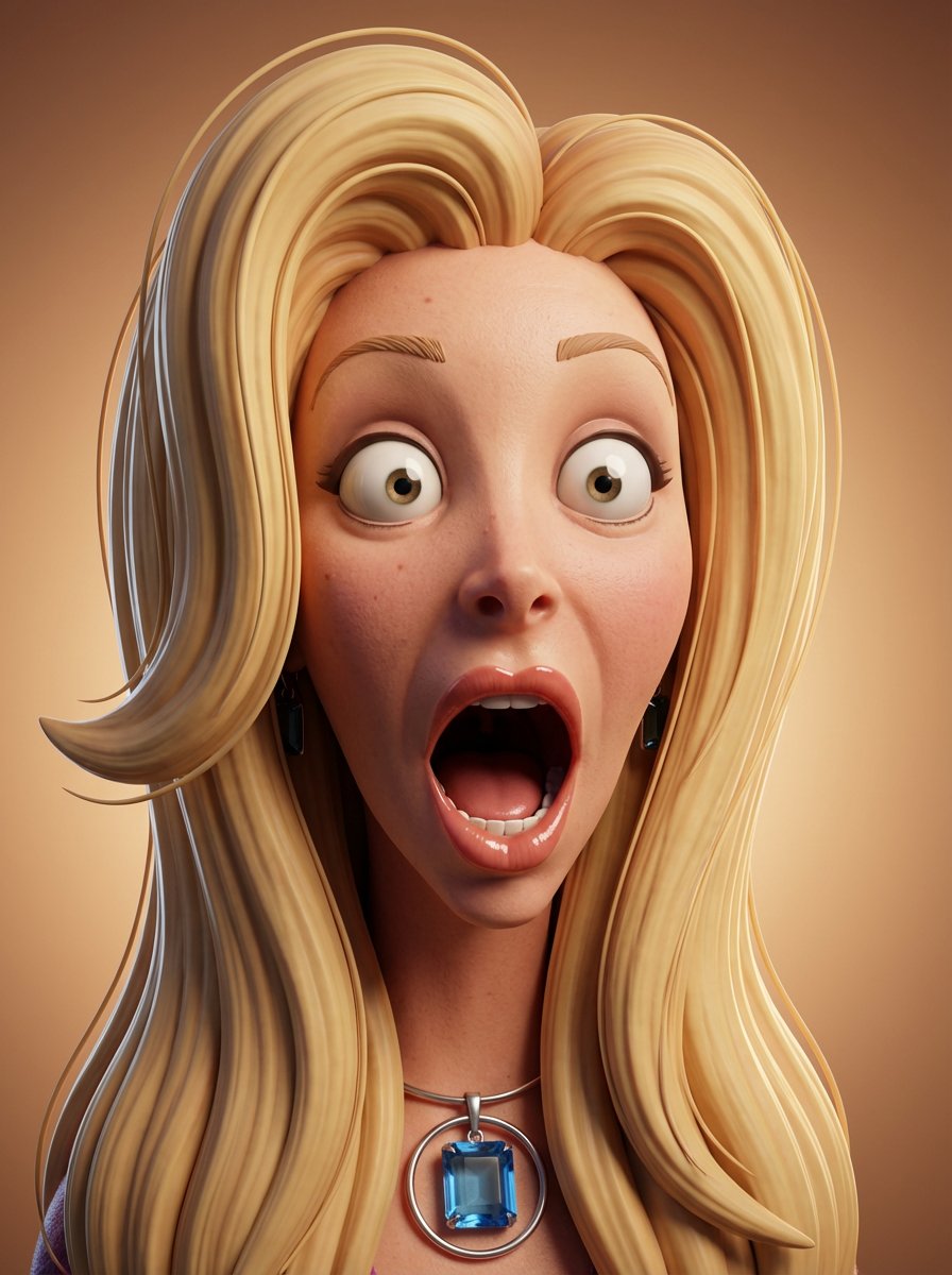 Hyper Expressive 3d Cartoon Portrait From Photo Reference — Nano Banana Pro image prompt example