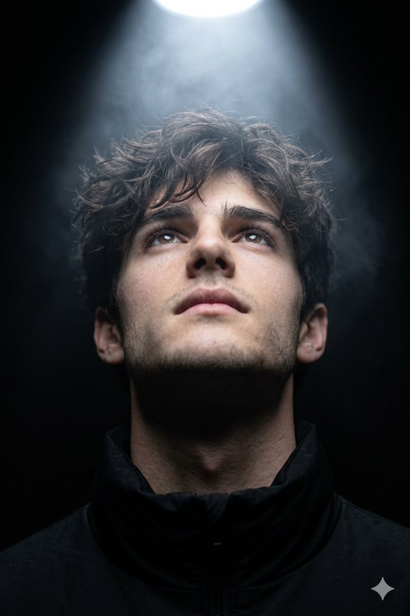 Hyper Realistic Cinematic Close Up Portrait With Dramatic Lighting — Nano Banana Pro image prompt example
