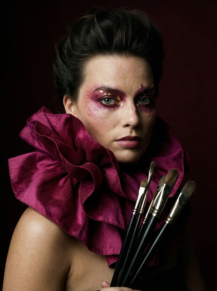 Hyper Realistic Editorial Portrait Of The Crimson Alchemist — Nano Banana Pro image prompt example