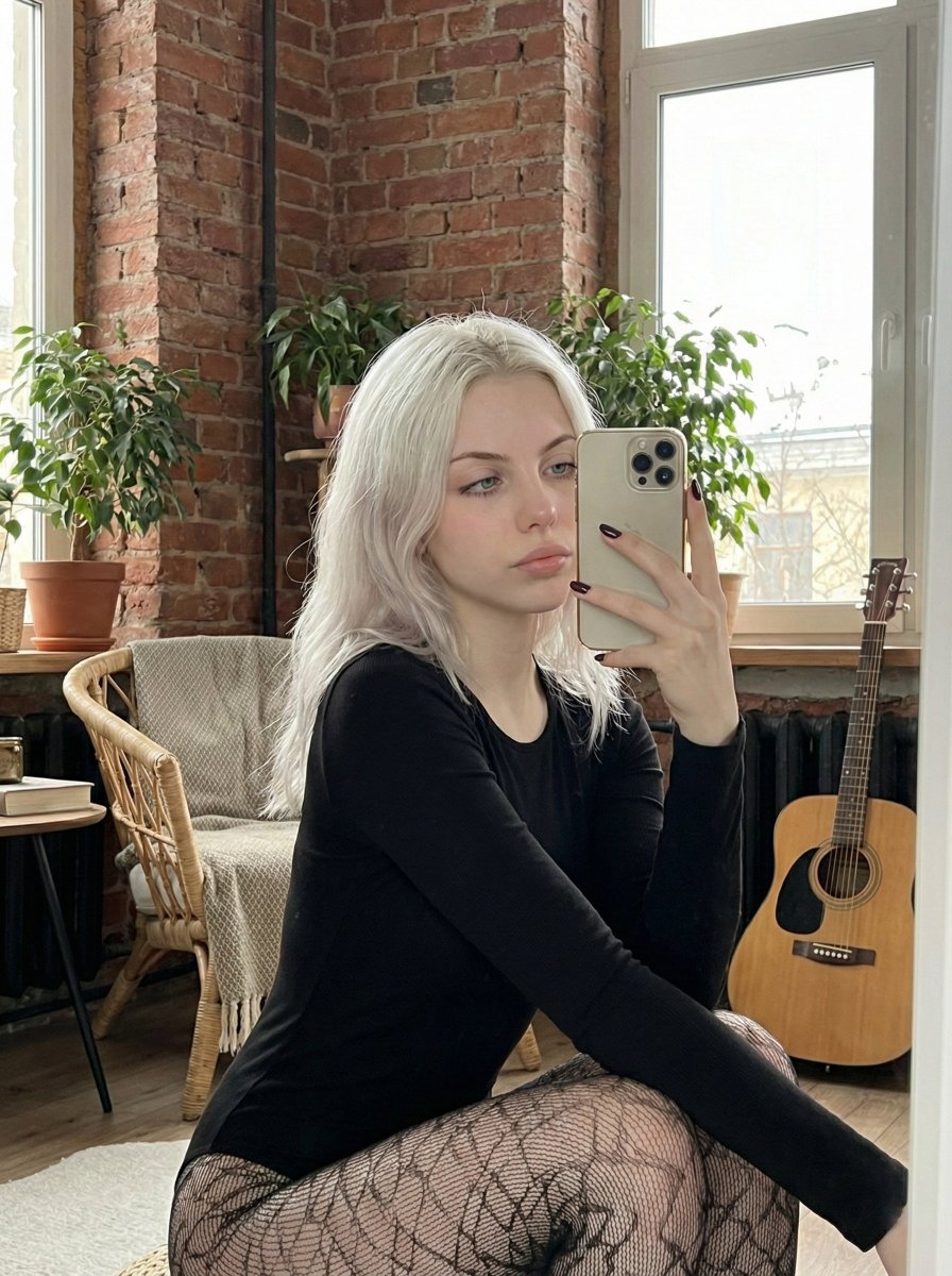 Hyper Realistic Mirror Selfie Prompt — Nano Banana Pro image prompt example