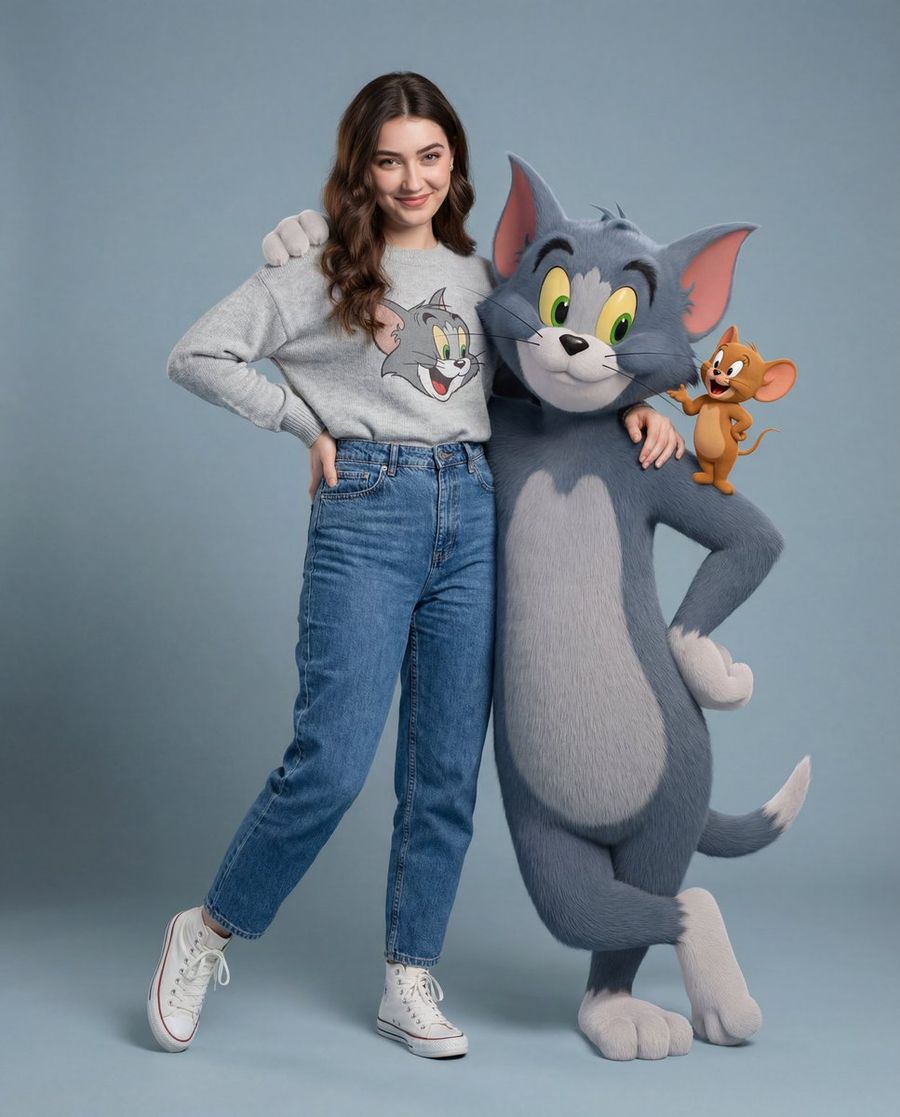 Hyper Realistic Tom  Jerry Fashion Shoot — Nano Banana Pro image prompt example