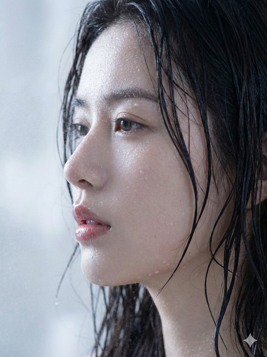Hyper Realistic Wet Skin Portrait Macro Focus — Nano Banana Pro image prompt example
