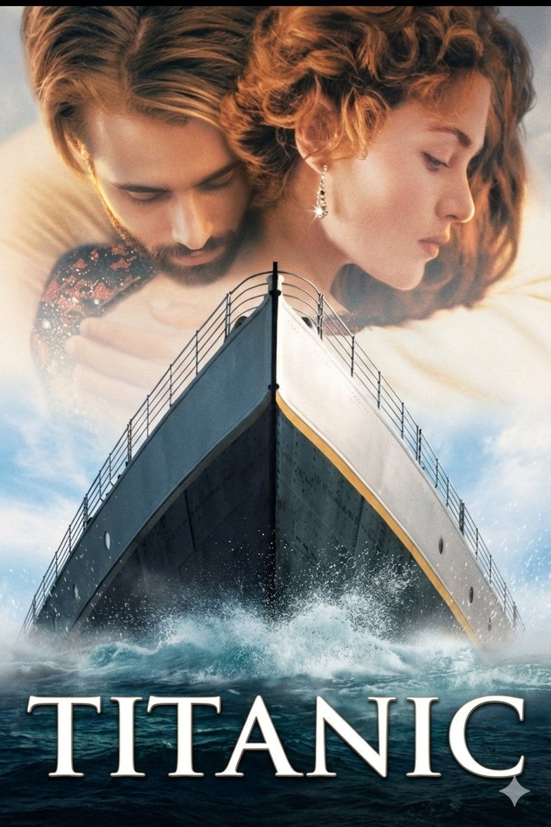 Image To Image Titanic Movie Poster Prompt — Nano Banana Pro image prompt example