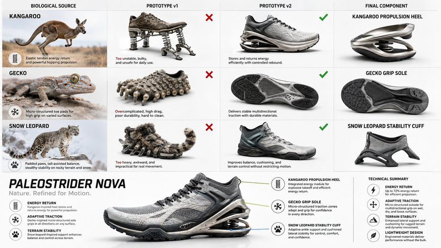 Industrial Shoe Design Technical Prompt — Nano Banana Pro image prompt example