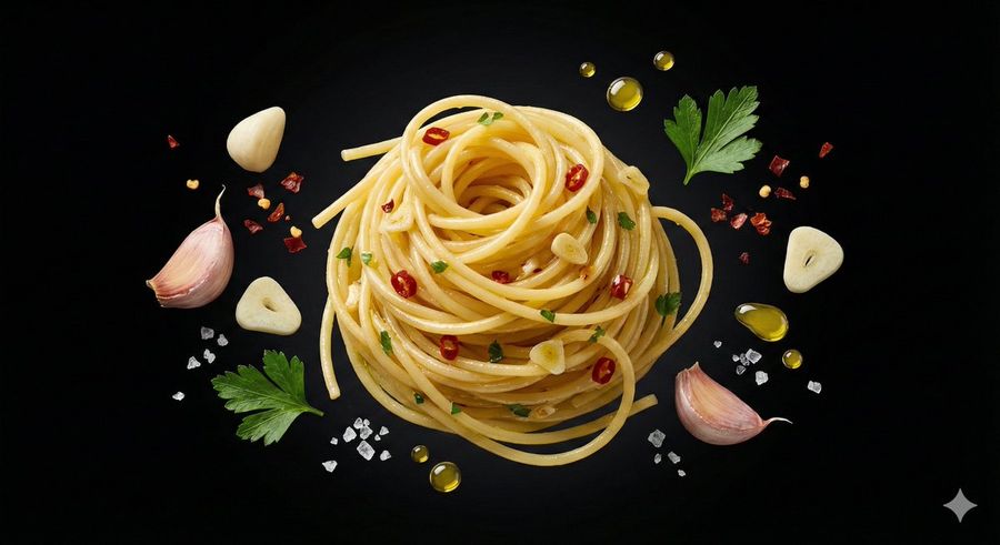 Ingredient Orbit Shot Food Photography — Nano Banana Pro image prompt example
