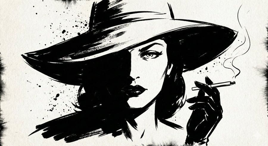 Ink Noir Portrait Generation Prompt — Nano Banana Pro image prompt example