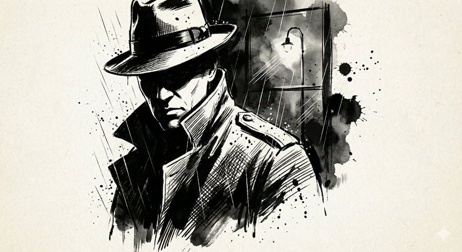 Inkstorm Noir Portrait With Controlled Splatter — Nano Banana Pro image prompt example
