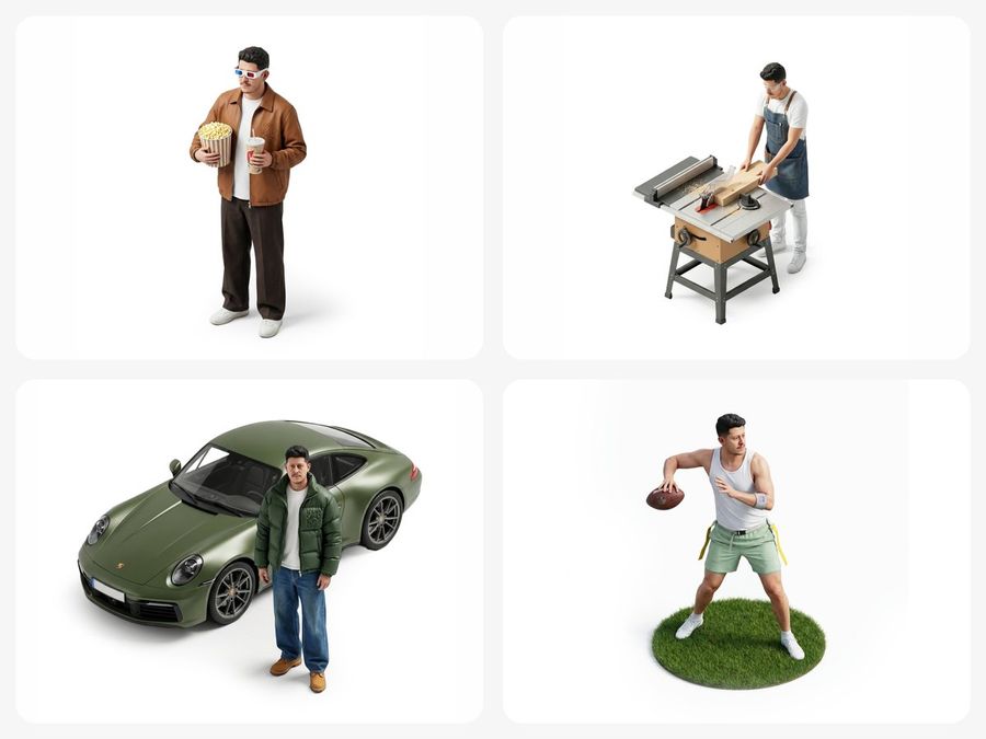Isometric Figurine From Selfie Prompt Template — Nano Banana Pro image prompt example