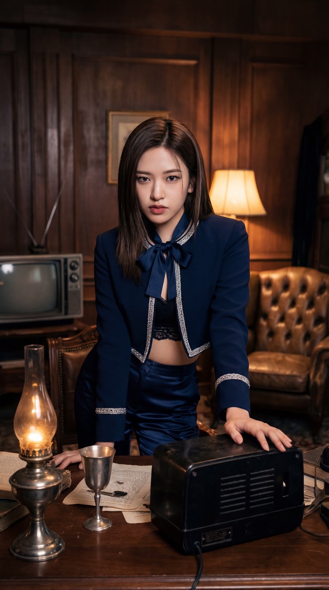Ive Kpop Idol Retro Cinematic Portraits — generated with Nano Banana Pro