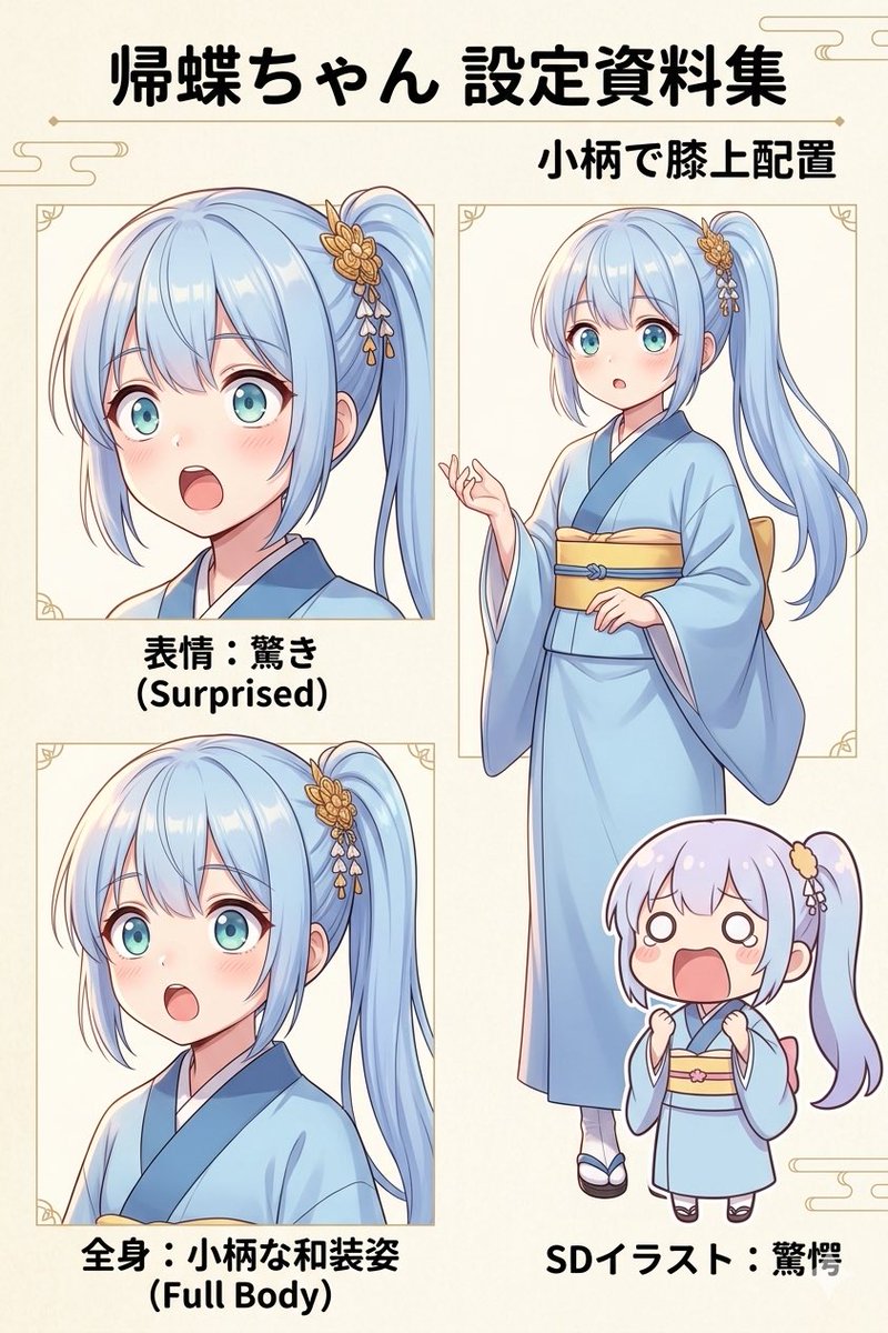 Japanese Anime Character Sheet Prompt — Nano Banana Pro image prompt example
