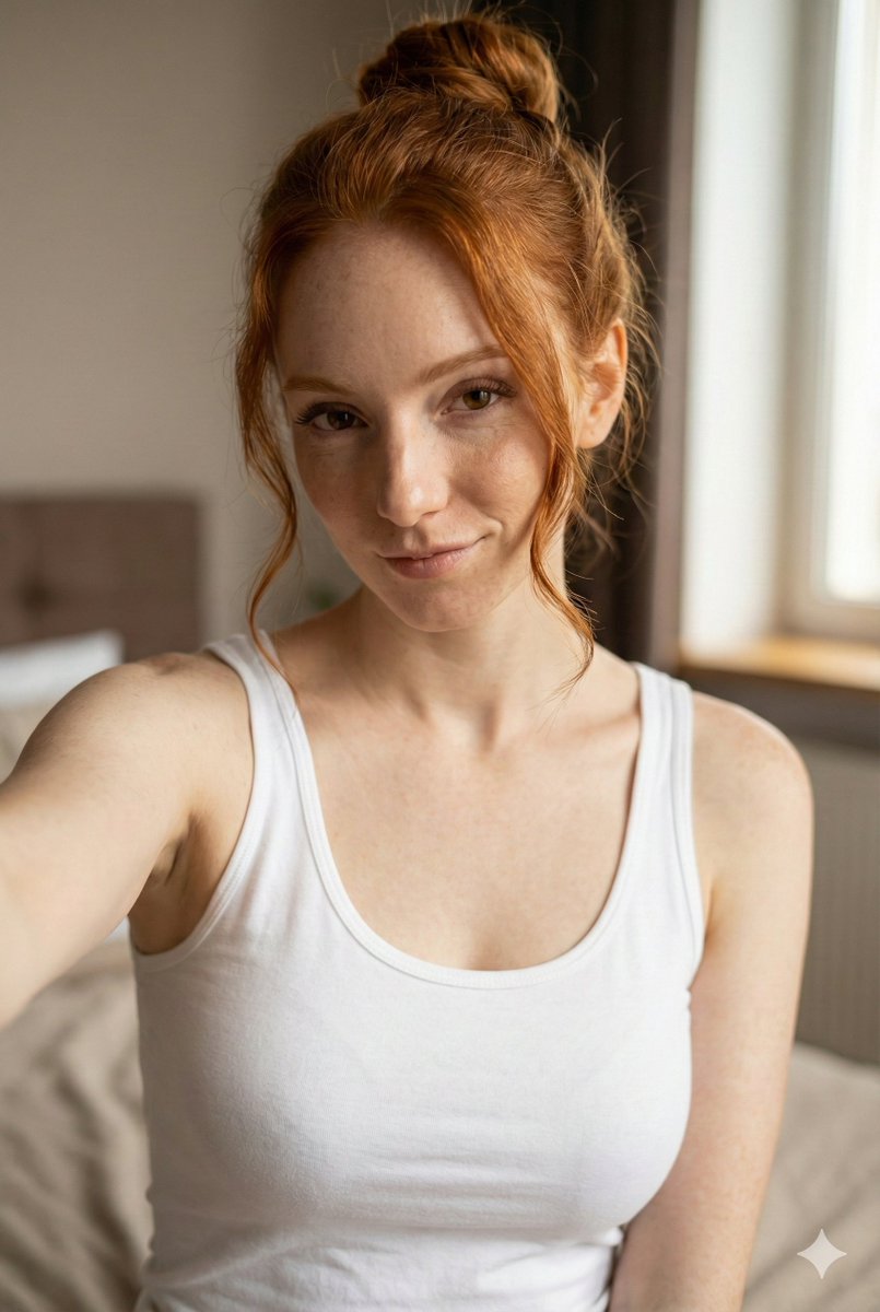 Json Prompt For Flirty Morning Selfie Portrait — Nano Banana Pro image prompt example