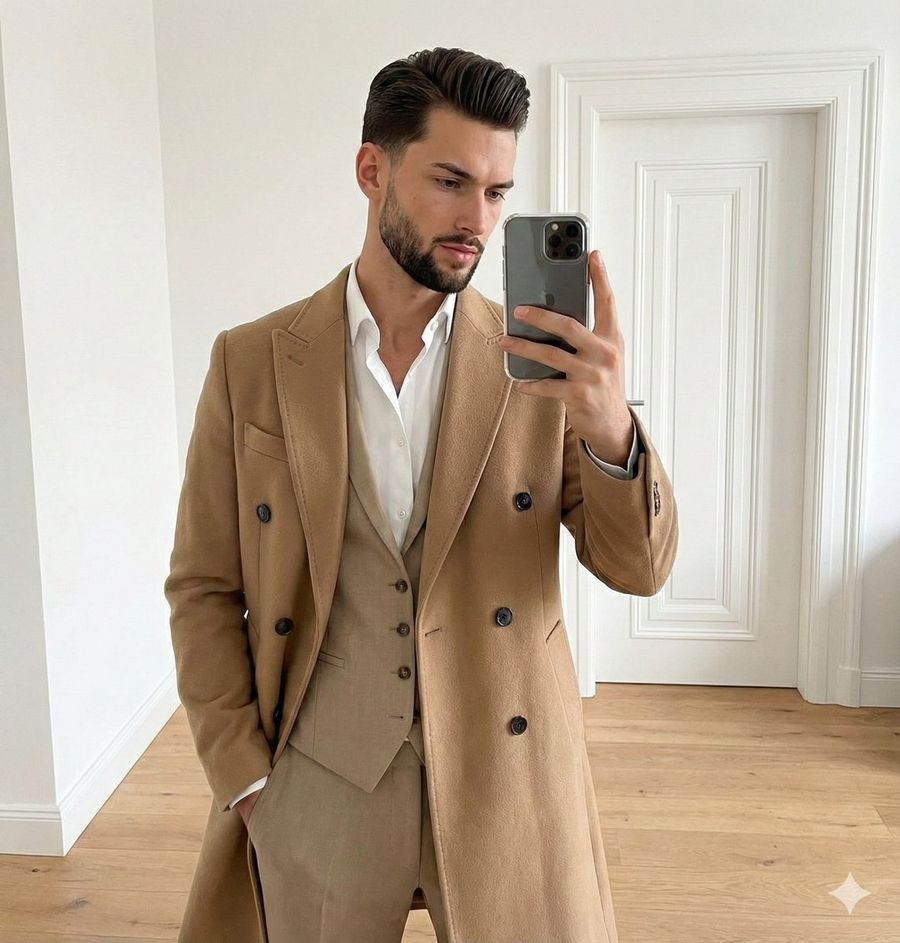 Json Prompt For Neutral Fashion Mirror Selfie — Nano Banana Pro image prompt example
