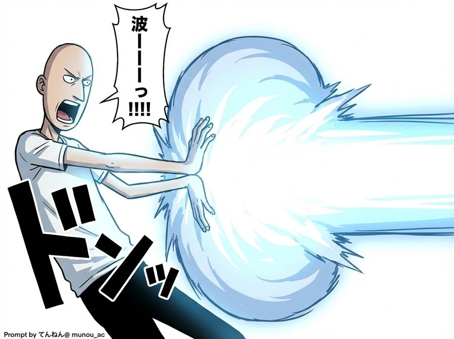 Kamehameha Attack Image Generation Technical Prompt — Nano Banana Pro image prompt example