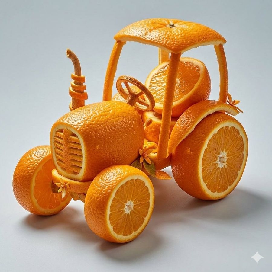 Kawaii Vegetable Food Sculptures — Nano Banana Pro image prompt example
