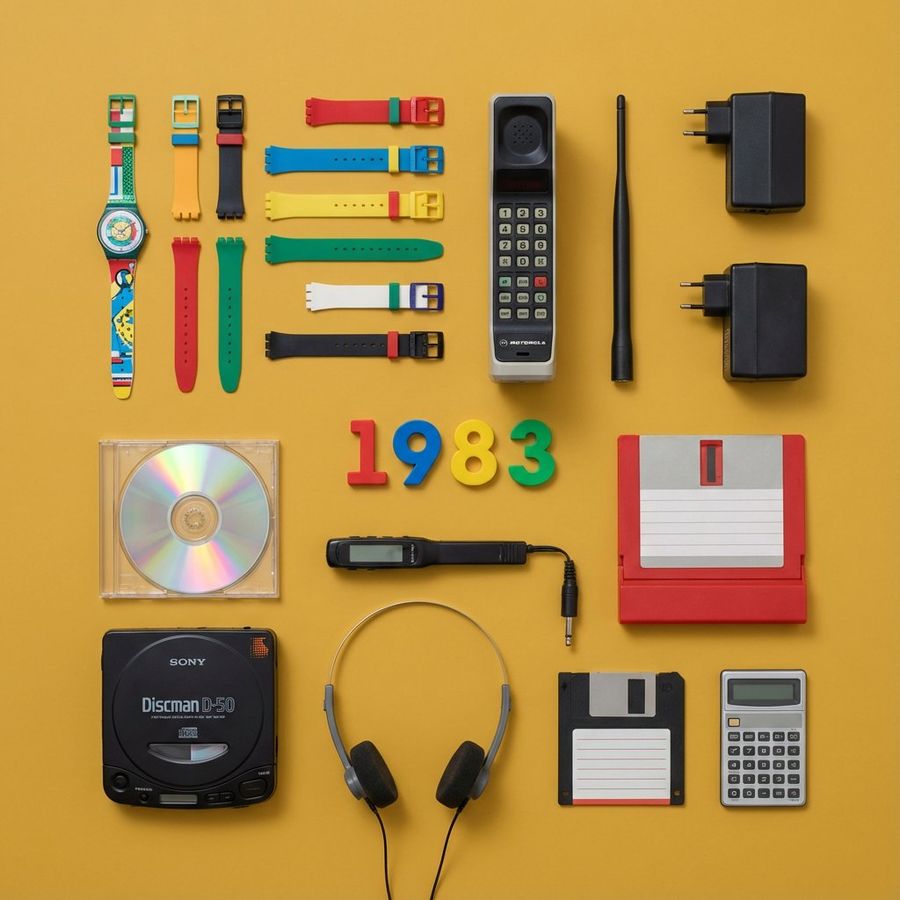 Knolling Flat Lay Product Photography Prompt Inventions — Nano Banana Pro image prompt example