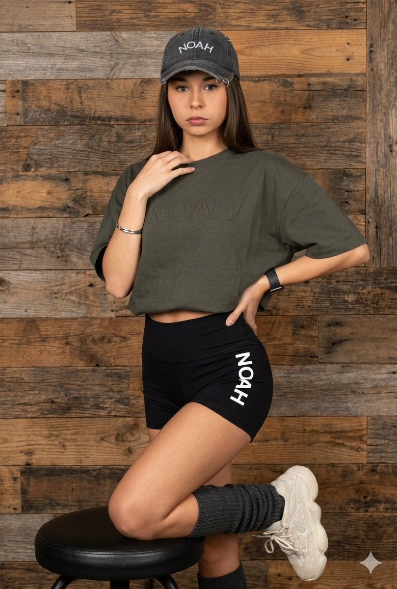 Latina Model Wood Plank Background — Nano Banana Pro image prompt example