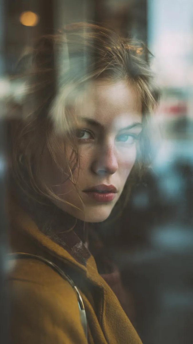 Layered Reflection Portrait Photography Prompt — Nano Banana Pro image prompt example