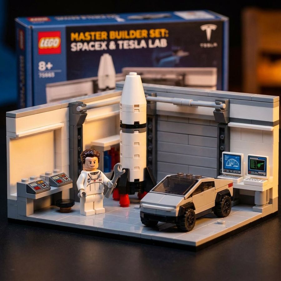 Lego History Retelling Template — Nano Banana Pro image prompt example