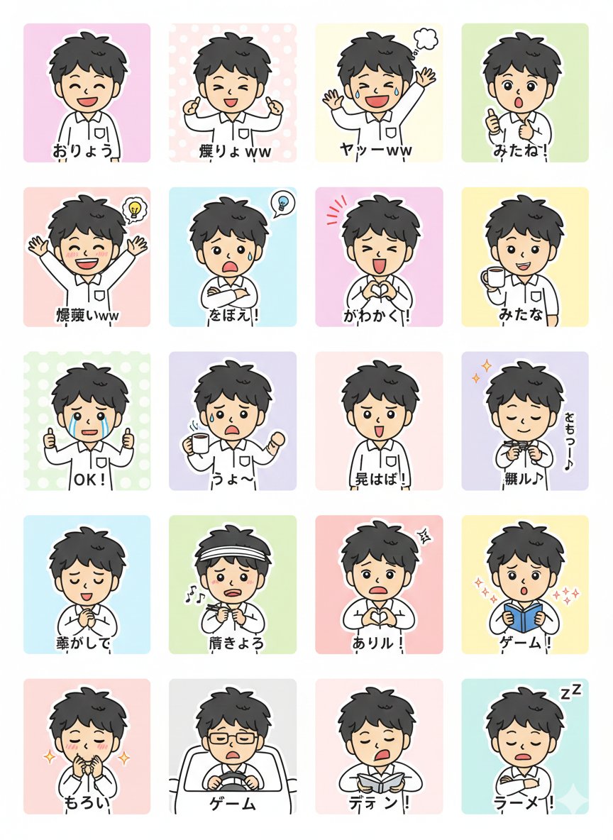 Line Sticker Generation Prompt — Nano Banana Pro image prompt example
