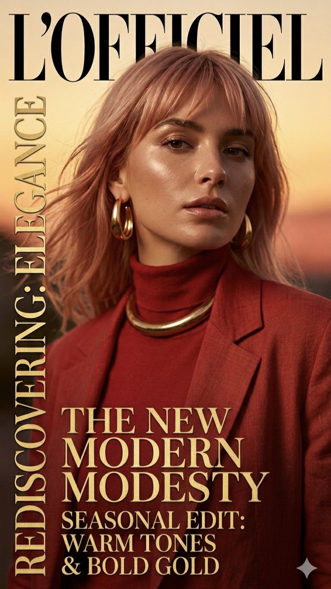 Lofficiel Magazine Editorial Portrait — Nano Banana Pro image prompt example
