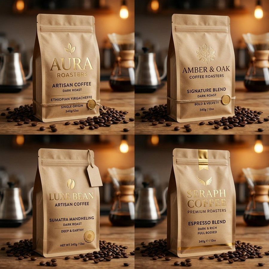 Luxury Coffee Branding Product Photography — Nano Banana Pro image prompt example