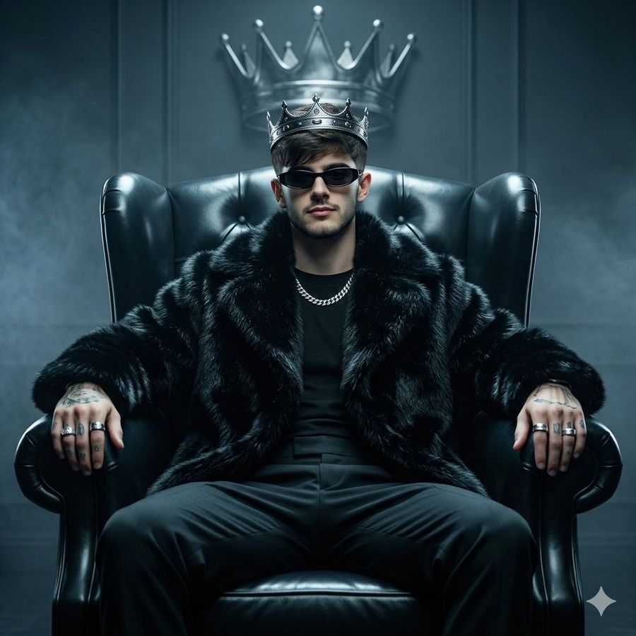Luxury Fashion Throne Portrait — generated with Nano Banana Pro