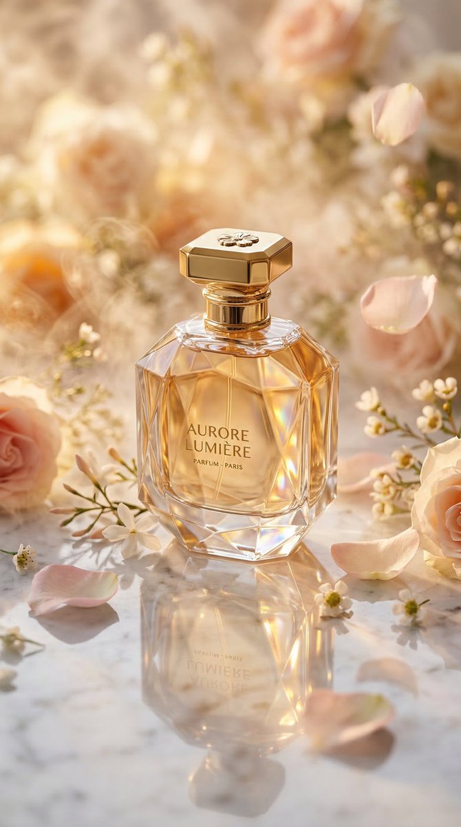 Luxury Perfume Bottle Editorial Image Prompt — Nano Banana Pro image prompt example