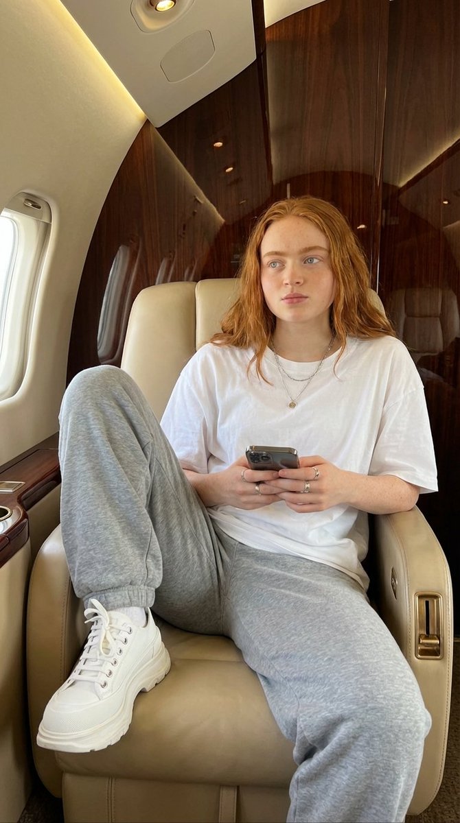 Luxury Private Jet Photoshoot Prompt For Stylish Young Woman — Nano Banana Pro image prompt example