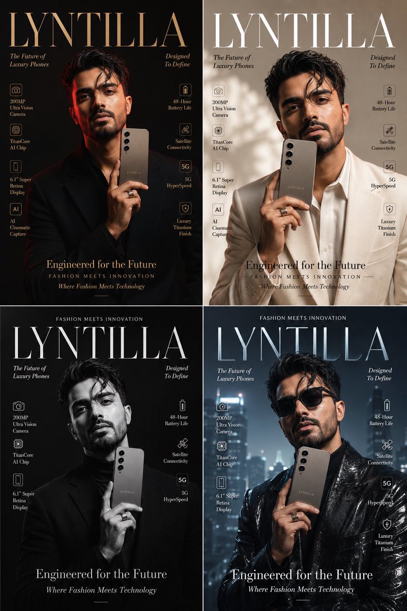 Luxury Tech Fashion Magazine Cover — Nano Banana Pro image prompt example