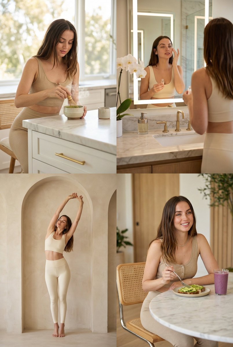 Luxury Wellness Lifestyle Vignettes — Nano Banana Pro image prompt example