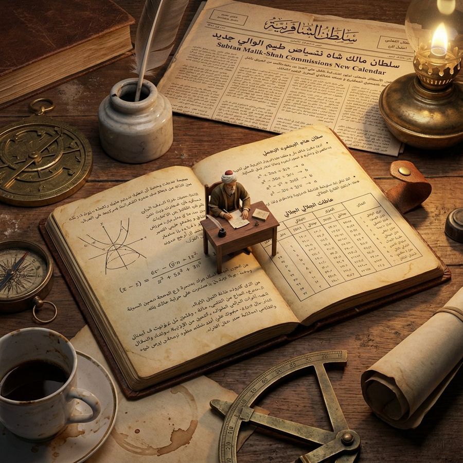 Macro Diorama Of A Historical Scientists Workspace — Nano Banana Pro image prompt example