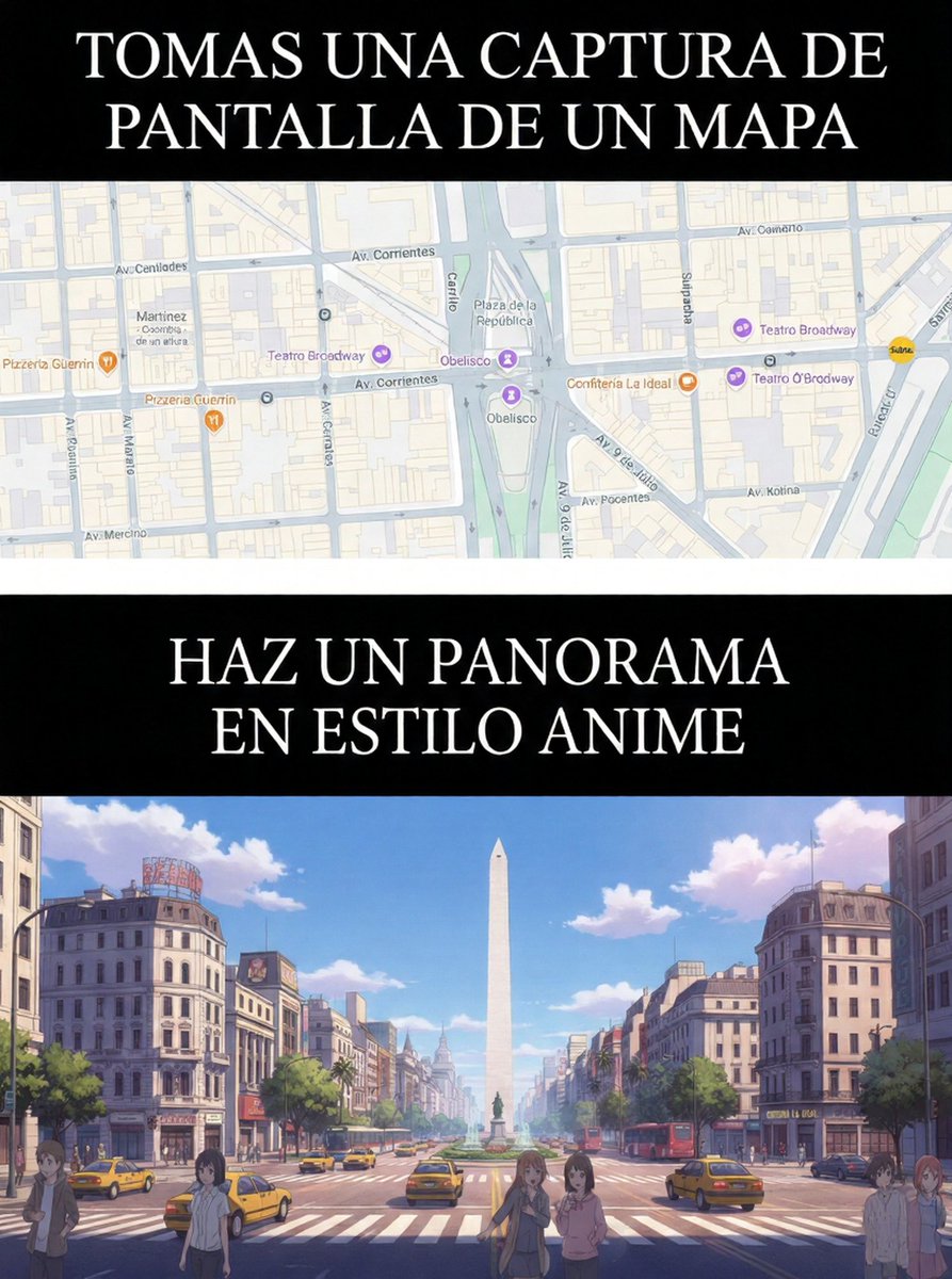 Map To Anime Panorama Conversion — Nano Banana Pro image prompt example