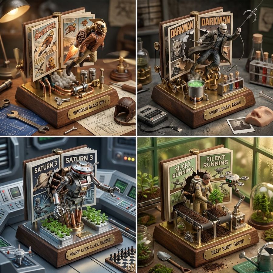 Mechanical Wind Up Diorama Concept — generated with Nano Banana Pro