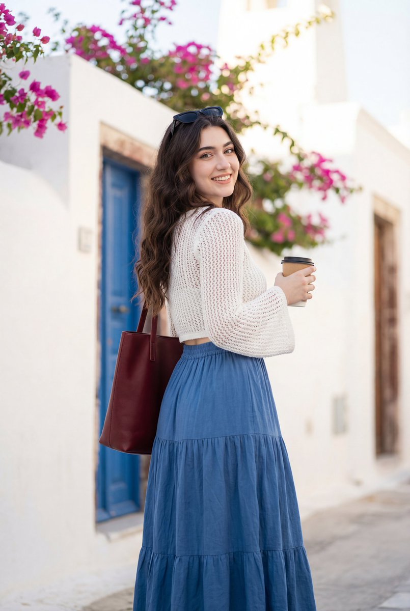 Mediterranean Lifestyle Travel Portrait — Nano Banana Pro image prompt example