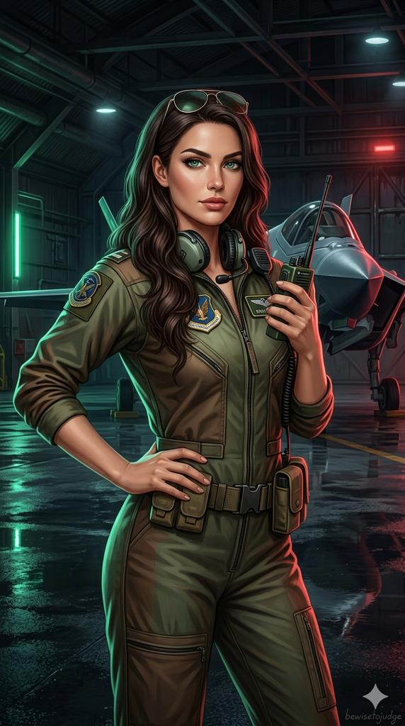 Military Flight Jumpsuit Portrait — Nano Banana Pro image prompt example