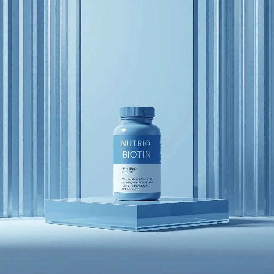 Minimalist Product Photography For Supplement Container — Nano Banana Pro image prompt example