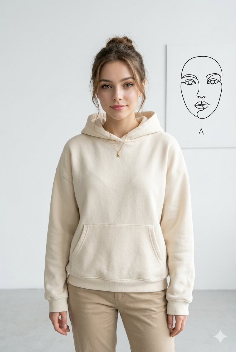 Minimalist Studio Hoodie Fashion — Nano Banana Pro image prompt example