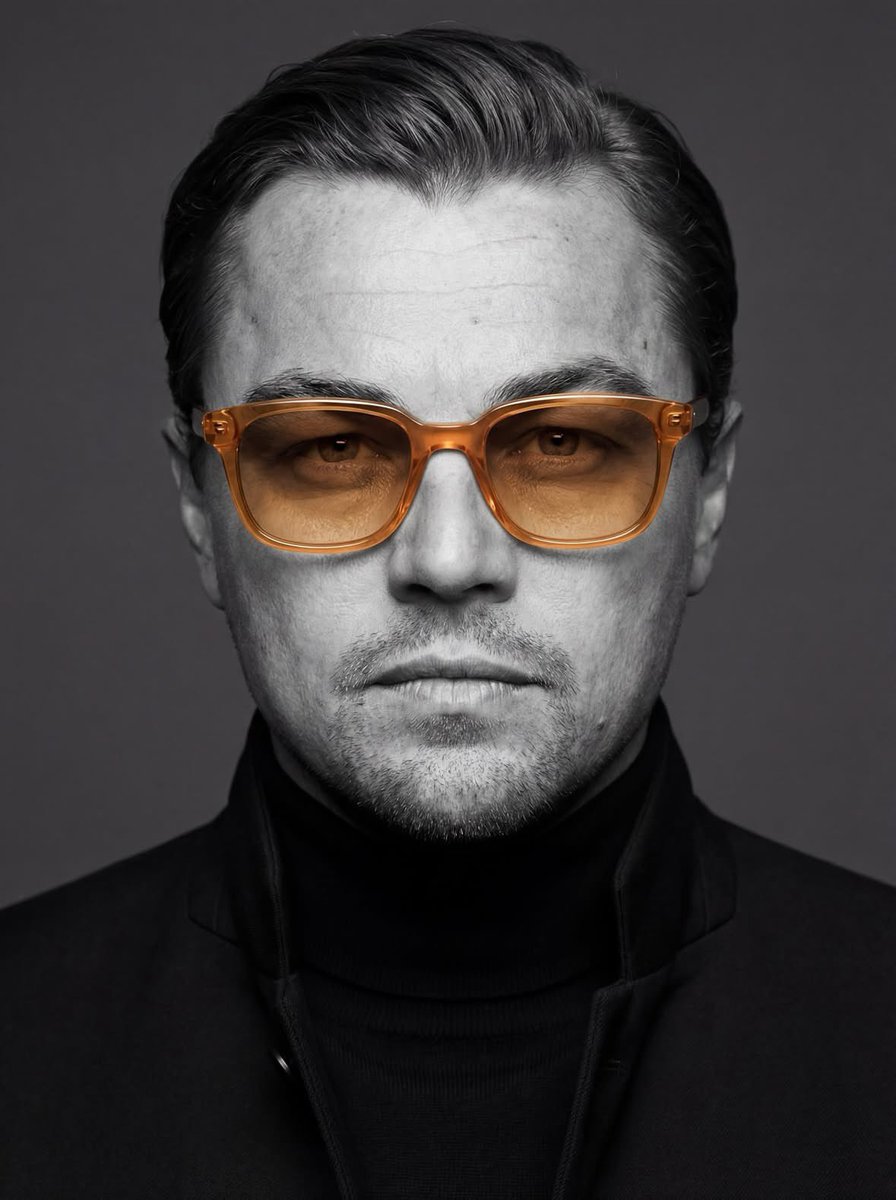 Monochrome Portrait With Color Accent — Nano Banana Pro image prompt example
