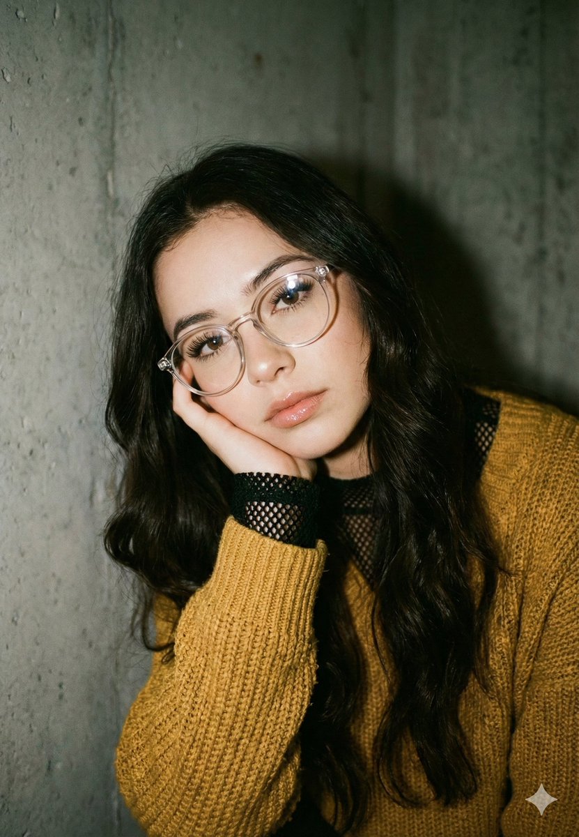 Mustard Sweater Aesthetic Portrait Prompt — Nano Banana Pro image prompt example