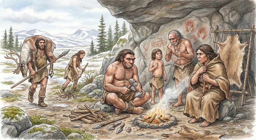 Neanderthal Image Generation Based On Expert Knowledge — Nano Banana Pro image prompt example