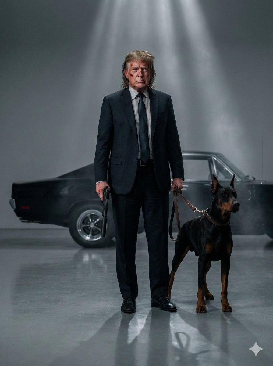 Neo Noir Hitman Film Still — Nano Banana Pro image prompt example
