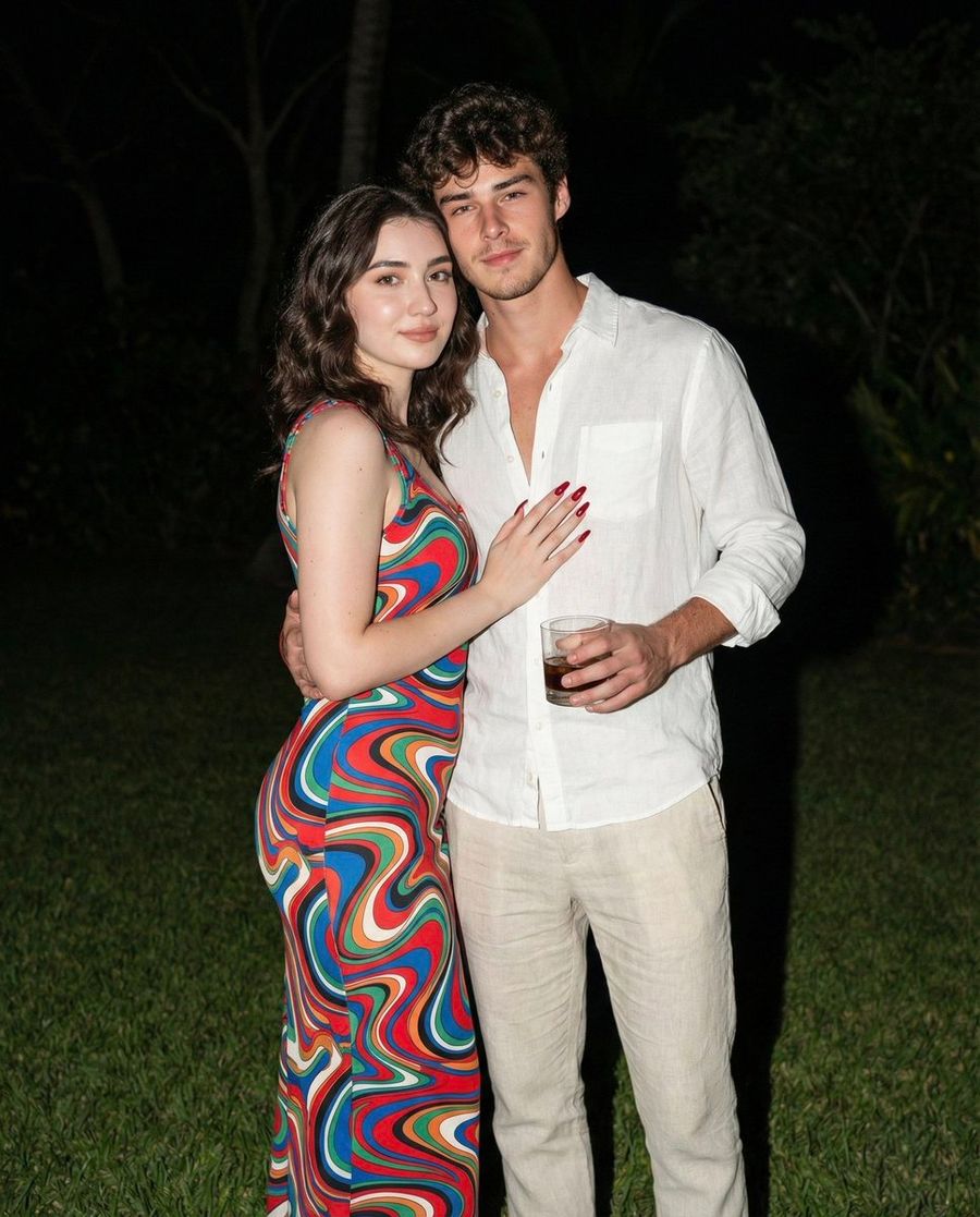 Nighttime Lifestyle Couple Portrait With Direct Flash Prompt — Nano Banana Pro image prompt example