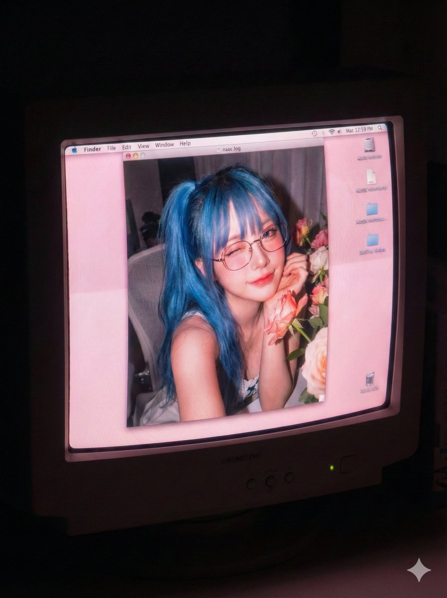 Old Computer Effect Portrait Prompt — Nano Banana Pro image prompt example