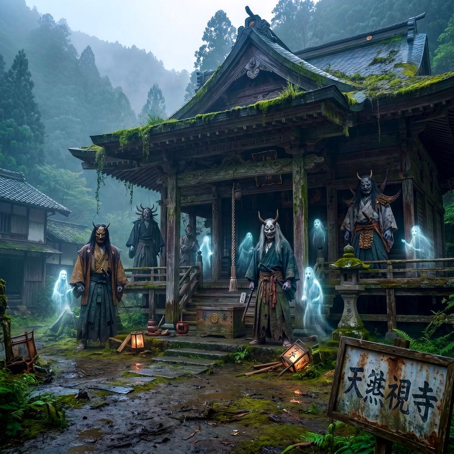 Old Japanese Haunted House — Nano Banana Pro image prompt example