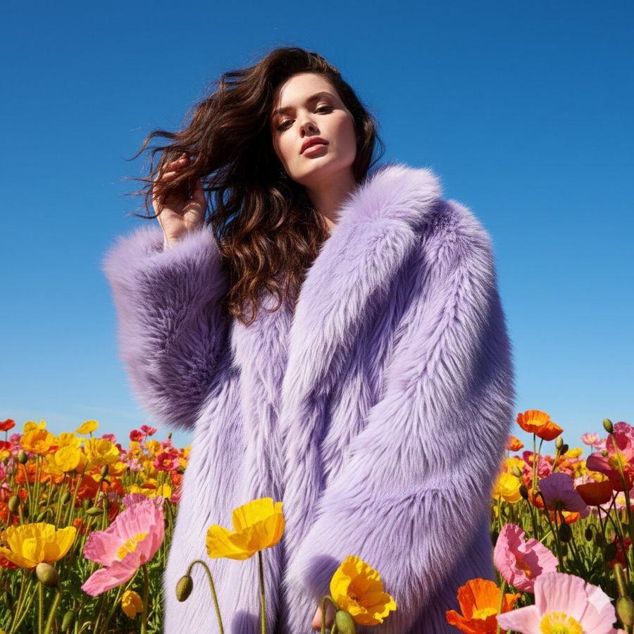 Outdoor Fashion Portrait In Flower Meadow Prompt — Nano Banana Pro image prompt example