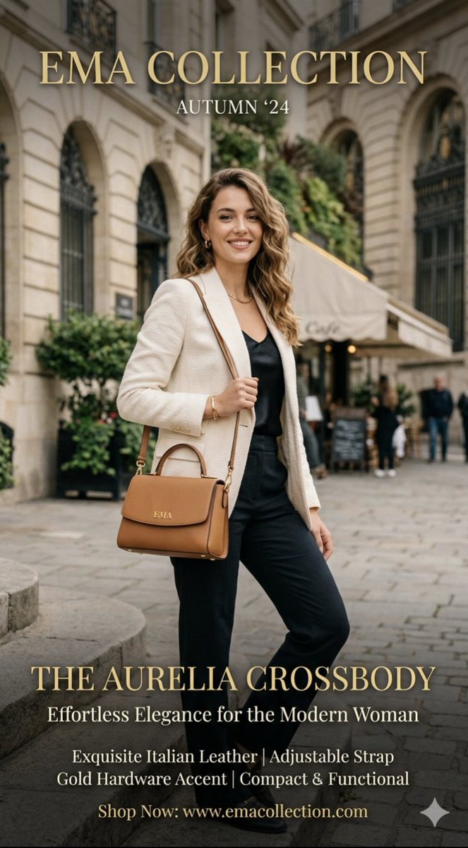 Parisian Street Fashion Advertisement — Nano Banana Pro image prompt example