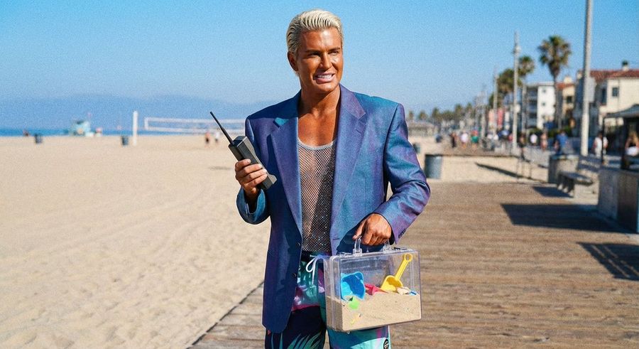 Patrick Bateman Meets Sparkle Beach Ken Prompt — Nano Banana Pro image prompt example