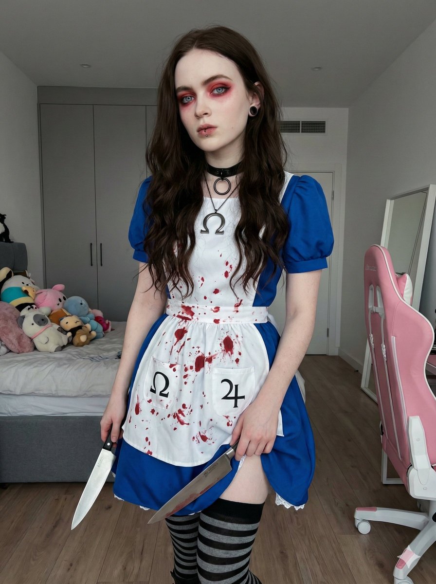 Photorealistic Cosplay Of Alice Madness Returns — Nano Banana Pro image prompt example