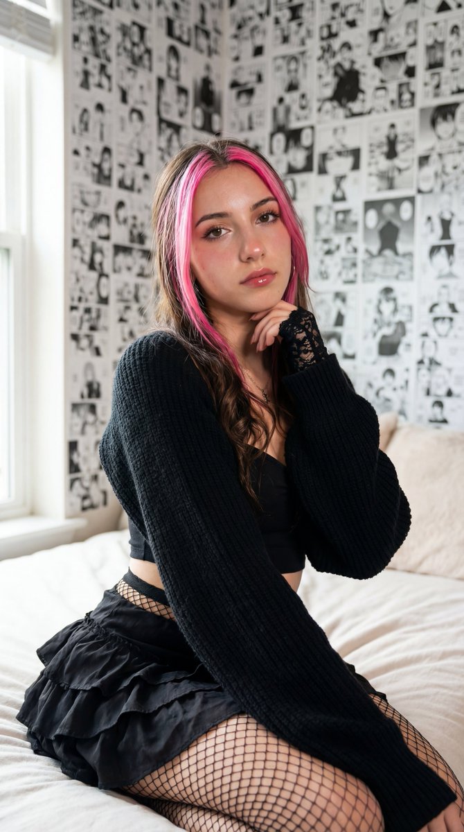 Photorealistic Manga Themed Bedroom Portrait — Nano Banana Pro image prompt example
